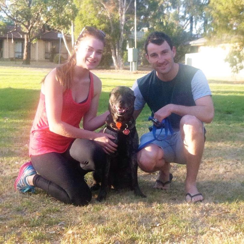 Bandit with his new family.